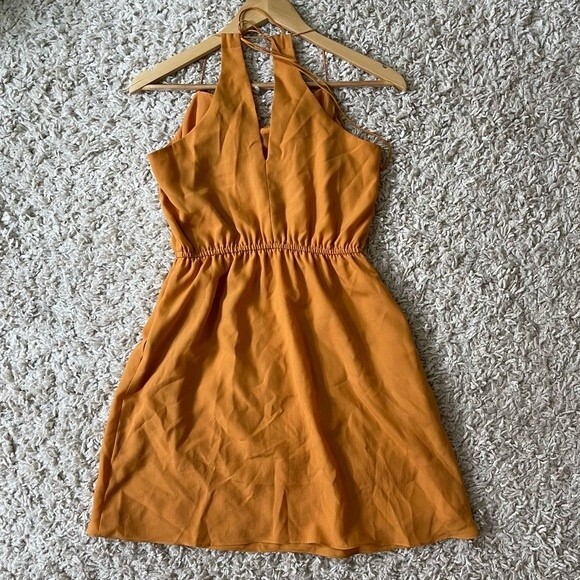 BCBGeneration Yellow Mustard Summer Dress - S - Picture 4 of 8